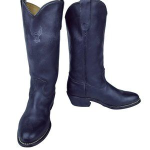 Hayley Davidson Leather Cowgirl Boots